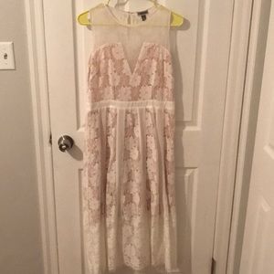 Lace white dress